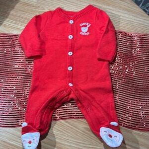 Carter’s Christmas one piece newborn size pajamas